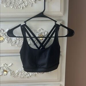 Black Lululemon Strappy Sports Bra